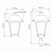 Luminaire d'éclairage public hobereau / hid / 150 w / en aluminium_1