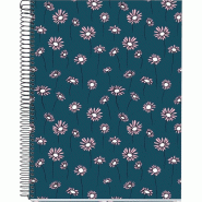 MIQUELRIUS Cahier Daisies bleu A4, 200p./100 feuilles 70 g/m² détachables et perforées, quadrillé 5x5 - 8422593468166