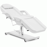 Physa - Physa Fauteuil De Massage Hydraulique 200 kg pivotante à 360° Blanc Réglage Dossier et Repose-Pieds Chaise cosmétique Table de - blanc 406