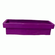 Plast&ampamp#039Up Rotomoulage Jardinière apparence pierre avec réserve d'eau 70l - VIOLET - violet 0750122555611 Plast&ampamp#039Up Rotomoulage Jardinière apparence pierre avec réserve d'eau 70l - VIOLET - violet 0750122555611