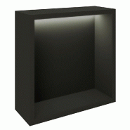 Présentoir Cage noir avec LED 38,4x14,5x38,4cm