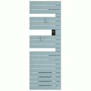 Sèche-serviettes connecté Nefertiti mât à droite 750W vert d'eau - Atlantic - 850045_0