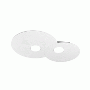 Top light Plafonnier rond Toplight Cloud 2 lumières avec douille GX53, structure blanche, design moderne 50x35x3cm - blanc 8057094705900