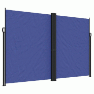 VidaXL Auvent latéral rétractable bleu 220x1200 cm Modèle Atlas Advance Plus - 4004866