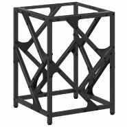 VidaXL Table basse avec dessus en verre transparent 30x30x41 cm acier Modèle Imperial Élite - 845988