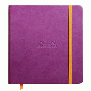 Webnotebook Rhodiarama violet A5, 192p./96 feuilles ivoire 90 g/m² brochées, ligné - violet 118750C