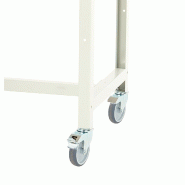 Desserte Verso Roulante avec Porte et Plateau Multipli - Structure Acier Robuste - 700x600x930 mm_1