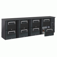 Arrière bar 4 x 2 tiroirs - CAB42T | Casselin
