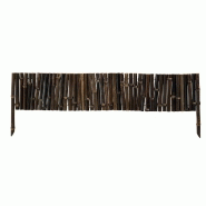 Bordure en bambou &quot;bamboo border&quot; -  0,35 x 1 m - marron