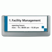 Durable 486037, Porte-étiquette, Plastique, Graphite, 14,9 cm, 5,25 cm, Horizontal - 4860-37_0