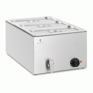 Helloshop26 - Bain-marie chauffe-plat bain-marie bain-marie professionnel 600 watts 3 x GN 1/3 robinet de vidange 14_0004219 - 3000195161538 Helloshop26 - Bain-marie chauffe-plat bain-marie bain-marie professionnel 600 watts 3 x GN 1/3 robinet de vidange 14_0004219 - 3000195161538