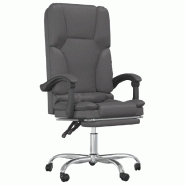 Helloshop26 - Fauteuil de massage inclinable de bureau informatique étude similicuir gris 02_0025405 - gris métal 3000215312339