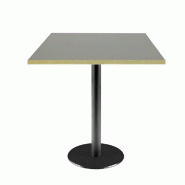 RestooTab - Table Rome 70x70cm verde comodoro fenix chants couleur laiton - vert Bois manufacturé TB-ROM-7070M-VER.CO-LAI