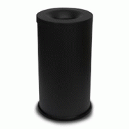 Stil Casa corbeille auto-extinguible, acier peint, Ø 38xh. 75 cm, bord inférieur en plastique de protection du sol, 75 litres, noir. - 542 N Stil Casa corbeille auto-extinguible, acier peint, Ø 38xh. 75 cm, bord inférieur en plastique de protection du sol, 75 litres, noir. - 542 N