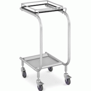 Uniprodo - Uniprodo Chariot Porte-Poubelle Support Sac Poubelle Support pour Sac Poubelle (Assemblage Facile, 4 roulettes, Dont 2 avec Frein, - multi-