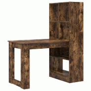 VidaXL Bureau Chêne fumé 122 x 67 x 145 cm Bois d'ingénierie Modèle Titan Stella - 3337261