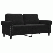 VidaXL Canapé avec coussins 2 places bleu velours Modèle Montmartre Chic - 359534