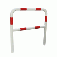 Barrière de sécurité  diamètre 60 mm à sceller en acier - Rouge / Blanc / 1000