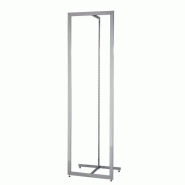 Cadre 'Dali' 240x68.7cm chrome - métal autoportant avec crémaillère
