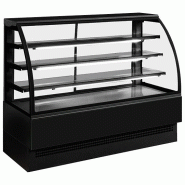 Comptoir chaud pâtisserie noir avec 3 étagères température +65°c - PH02FNE021