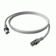 Cordon EasyLan DualBoot PushPull IP20, Cat.6A (Classe EA), S/FTP, gris, 0,5 m_0