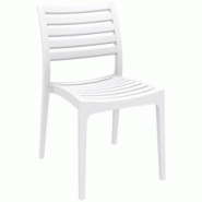 Décoshop26 - Chaise de jardin en plastique design simple empilable blanc 10_MDJ10226 - blanc 3000509969607 Décoshop26 - Chaise de jardin en plastique design simple empilable blanc 10_MDJ10226 - blanc 3000509969607