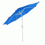 Décoshop26 - Parasol de jardin Ø 3m inclinable polyester/aluminium 5kg bleu 04_0003880 - bleu aluminium 3000534832693