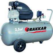 Drakkar equipement - compresseur 100l 2,5cv - 11232