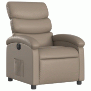 Fauteuil inclinable électrique Cappuccino Similicuir Modèle Corvoriax - 8721012165205