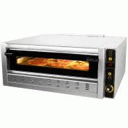 Four à pizza gaz professionnel pour 6 pizzas de 30 cm. Four à pizza avec pierre réfractaire pour restaurants, pizzerias et CHR. - inox FG6L Four à pizza gaz professionnel pour 6 pizzas de 30 cm. Four à pizza avec pierre réfractaire pour restaurants, pizzerias et CHR. - inox FG6L