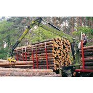 Loglift 140s grues forestières - hiab - d'une portée des extensions hydrauliques de 7,9 m à 9,6 m