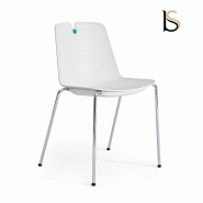 Lot de 2 chaises design Mindy - Mobel Linea. - Blanc