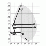 Nacelle articulée diesel 26 m - 4 roues motrices - Déport horizontal 18,29 m Nacelle articulée diesel 26 m - 4 roues motrices - Déport horizontal 18,29 m