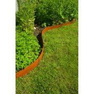 Nature bordures de jardin 3 pcs 91,4x10,2 cm acier corten 447507