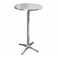 Table mange debout aluminium Bruxelles Ø60 - Table mange debout aluminium Bruxelles Ø60 -