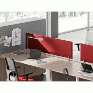 Panneau frontal acoustique pour bureau Artéfact - Support métal blanc - Structure en bois - Revêtement tissu phonique - Garantie 3 ans Panneau frontal acoustique pour bureau Artéfact - Support métal blanc - Structure en bois - Revêtement tissu phonique - Garantie 3 ans