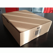Boîte d'expedition simple cannelure brune 20x14x7,5cm - Par 20 - Carton recyclé fabriqué en France