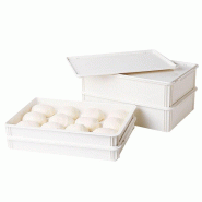 Boîtes à pâte à pizza 60 x 40 x 7cm - 60 x 40 x 6.5 cm - Cambro - 0615402512565