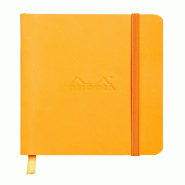 Carnet souple Rhodiarama orange A6, 144p./72 feuilles ivoire 90 g/m², ligné - orange 117315C