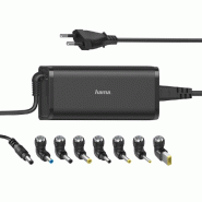 Chargeur universel pour notebook Hama 15-19V 90W avec 8 connecteurs - 4047443426598