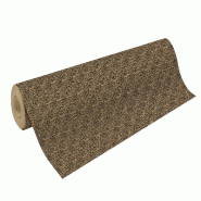 Clairefontaine Rouleau de papier kraft recyclé, 70 g/m², 50m x 0,70m, motif Géométrique noir/or - noir 223912C