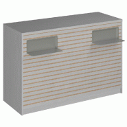Comptoir Vertigo H T03 dble nat. L150cm - 3 tab.Coulis. 6tab.Amovib noyer clair