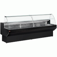 Comptoir vitrine réfrigérée positive à vitre bombée avec réserve no... - PML30/B5-R2