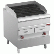 Diamond - Grill Vapeur électrique, grille en fonte "double face", module 1/1 - réf. E9/GVQA8-N - inox AKS-E9/GVQA8-N