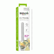 ECOLOMIQUE - 25 Pcs - Chalumeau papier blanc - Ø0,6 cm, Longueur: 19,7 cm - blanc papier ECO8NPCHP19FW1