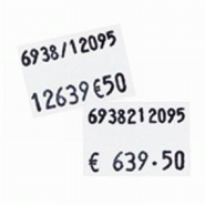Étiquettes amovibles format 26x16mm - blanc - rouleau de 7500