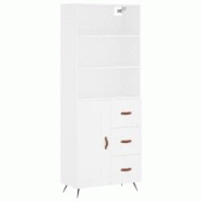 Helloshop26 - Buffet bahut commode armoire meuble de rangement organisateur cuisine salle de séjour salon haut 69,5 x 34 x 180 cm 02_0032542 - 300021 Helloshop26 - Buffet bahut commode armoire meuble de rangement organisateur cuisine salle de séjour salon haut 69,5 x 34 x 180 cm 02_0032542 - 300021