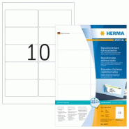 HERMA 1000 étiquettes blanches Movables®, format 96 x 50,8 mm (100 feuilles A4 / cdt) - 10307