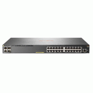 Hewlett Packard Enterprise Aruba 2930F 24G PoE+ 4SFP Géré L3 Gigabit Ethernet (10/100/1000) Gris 1U Connexion Ethernet, supportant l'alimentation via ce port (PoE)_0