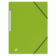 Lot de 20 ELBA Chemise MEMPHIS à rabat et élastique 24 x 32 vert anis - 3045058206698